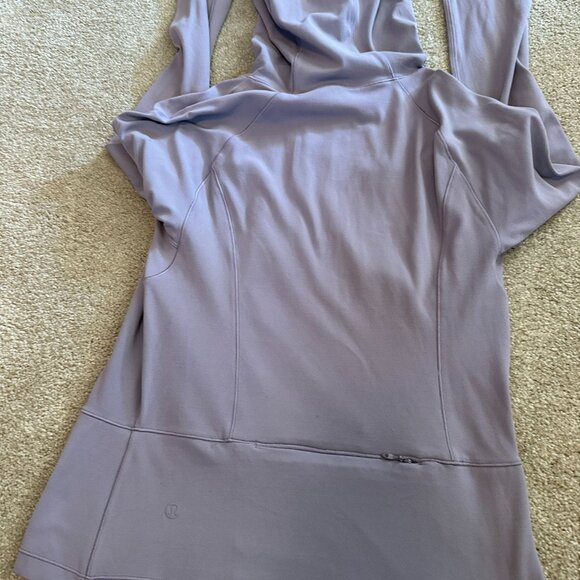 Lululemon - Define Zip up Jacket with hood size 10 Never worn. Light Plum - Picture 2 of 4